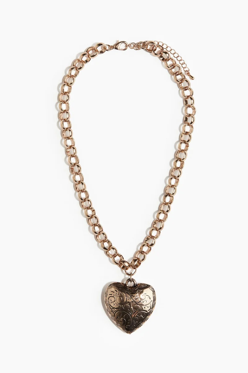 H&M Heart-pendant chain necklace