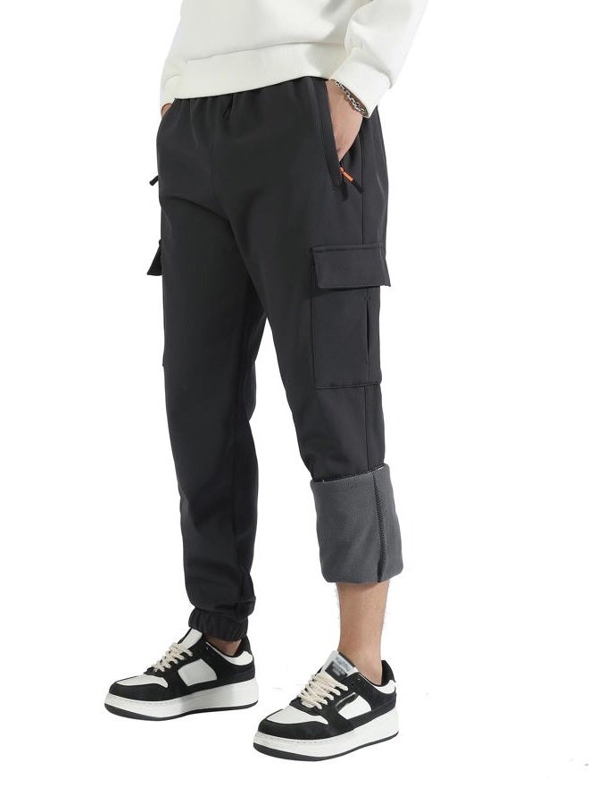 WaltZon Boys Girls Snow Pants Waterproof Fleece Lined Ski Pants Kids Winter Hiking Pants, 3801green, 5-6 - Image 2