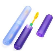 Decorcrafts Multi Coloured Tooth Brush Case Cover with Cap and Holder Silicone Portable Soft Plastic Antibacterial Anti-Dust - Essential Travel Accessory (Pack of 4) - Image 3