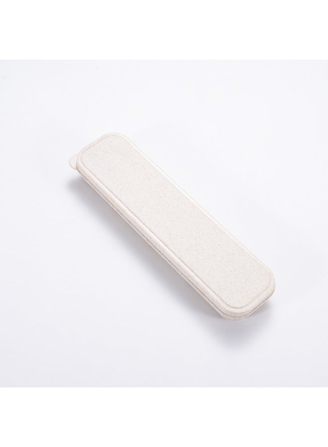 Eco-Friendly Wheat Straw Tableware Set With Straw UV Coating Logo Customization Available For Sustainable Dining Experience-Specifications:Wheat Clamshell Beige  - Image 1
