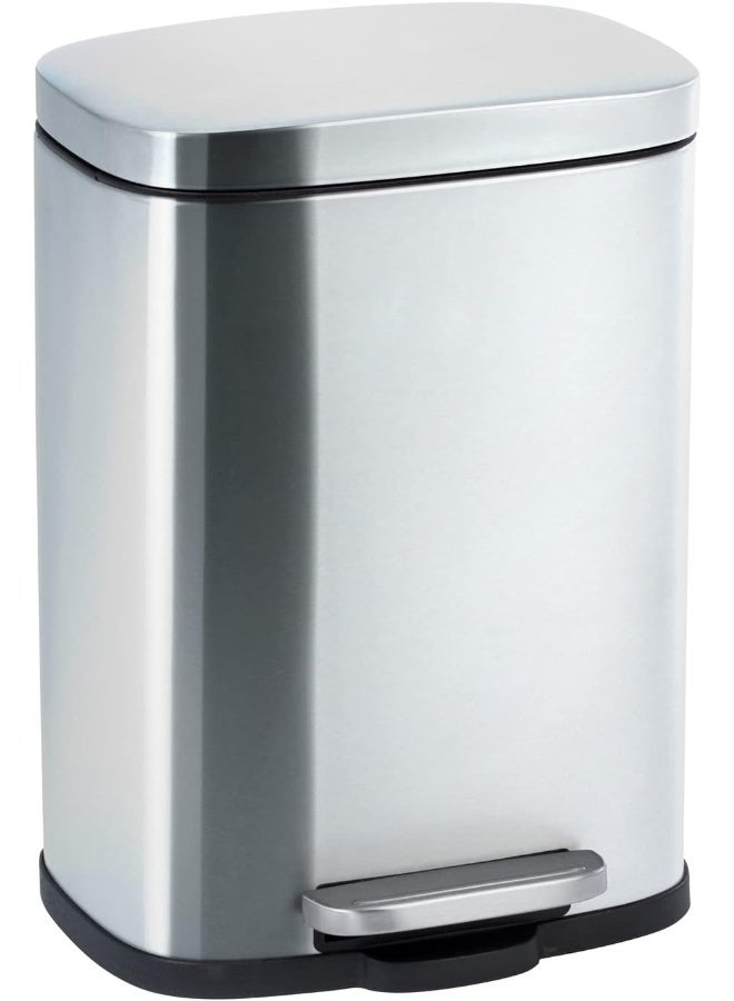 Wenko Stainless Steel Pedal Bin Leno Easy Close 5 Liter