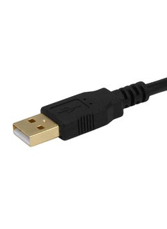 Monoprice USB-A Male to USB-B Male 2.0 Cable - 28/24AWG, Shielded, Gold Plated, 15 Feet, Black  - Image 2