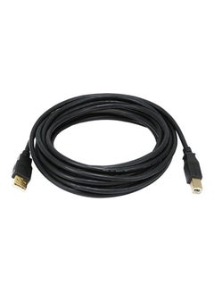 Monoprice USB-A Male to USB-B Male 2.0 Cable - 28/24AWG, Shielded, Gold Plated, 15 Feet, Black  - Image 4