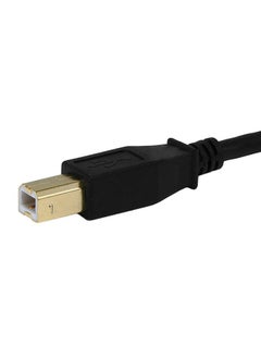 Monoprice USB-A Male to USB-B Male 2.0 Cable - 28/24AWG, Shielded, Gold Plated, 15 Feet, Black  - Image 3