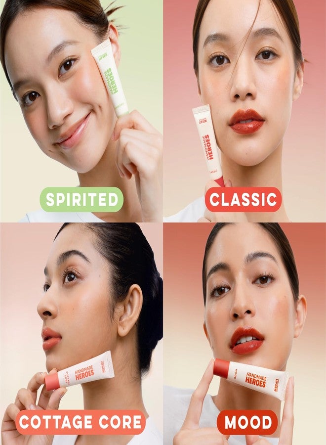 Handmade Heroes 100% Natural Vegan Tinted Lip Gloss with Hyaluronic Acid - Lightweight Moisturizing Soft Lipstick for Dry Lips - 4pc set - Image 4