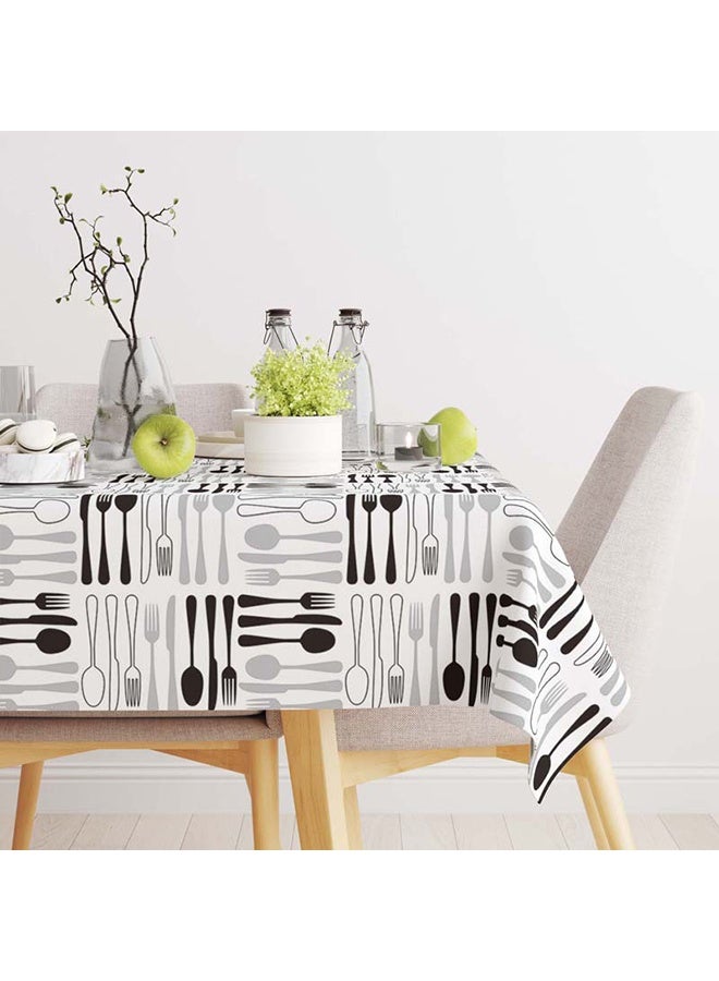 DUNISO Rectangular tablecloth, oil and waterproof tablecloth, dustproof coffee table tablecloth, heat-resistant and wear-resistant, suitable for dining tables, desks, dressing tables, counters, coffee tables, 130*170cm - Image 4