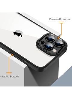 Generic Bumper Protective Case for Iphone 15 Pro Max Silicone TPU Bumper Ultra Durable Ultra-Safe Camera Optimum Solution Black  - Image 4