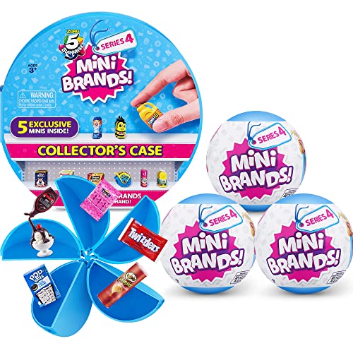 5 Surprise Mini Brands Collector's Kit by ZURU - Kids Toy, Great Includes Real Miniature Collectibles, 3 Mystery Capsules + 1 Case, (Amazon Exclusive) - Image 1
