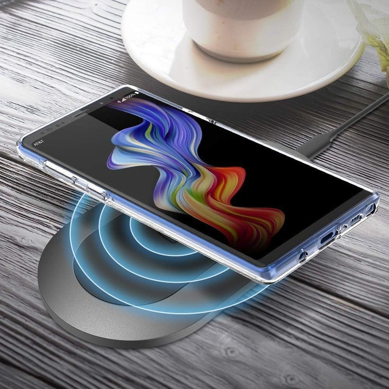 Nishtech غطاء خلفي شفاف هجين ناعم رفيع مضاد للغبار لجهاز سامسونج جالاكسي نوت 9 مع حماية الكاميرا - Image 3