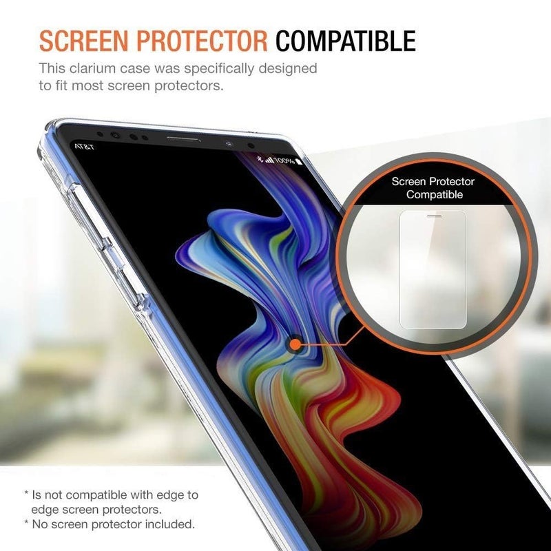 Nishtech غطاء خلفي شفاف هجين ناعم رفيع مضاد للغبار لجهاز سامسونج جالاكسي نوت 9 مع حماية الكاميرا - Image 4