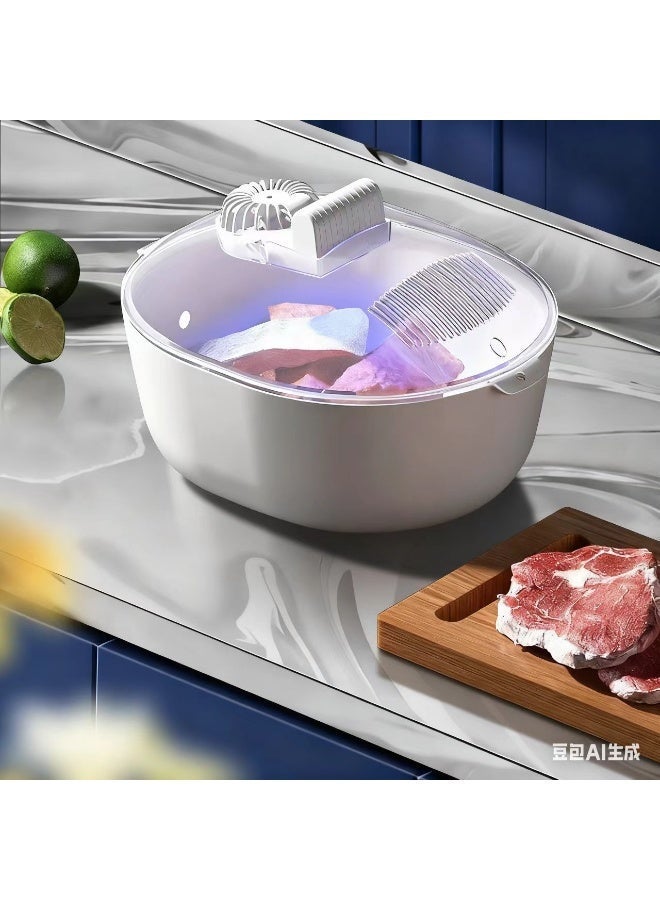 Food Thaw Machine Air Dry Thawing Machine with UV Sterilization, Electric Defrosting Board, Defrosting Machine for Frozen Food, Meat Defroster, Thaw Claw,  Freeze Dryer Accessories - Image 2