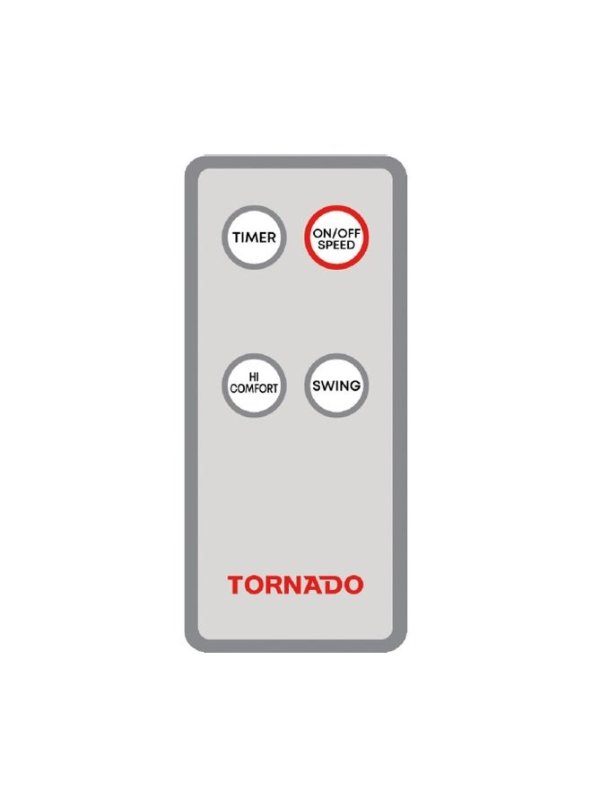 TORNADO Stand Fan 18 Inch 4 Blades Remote Black TSF-18WR - Image 2