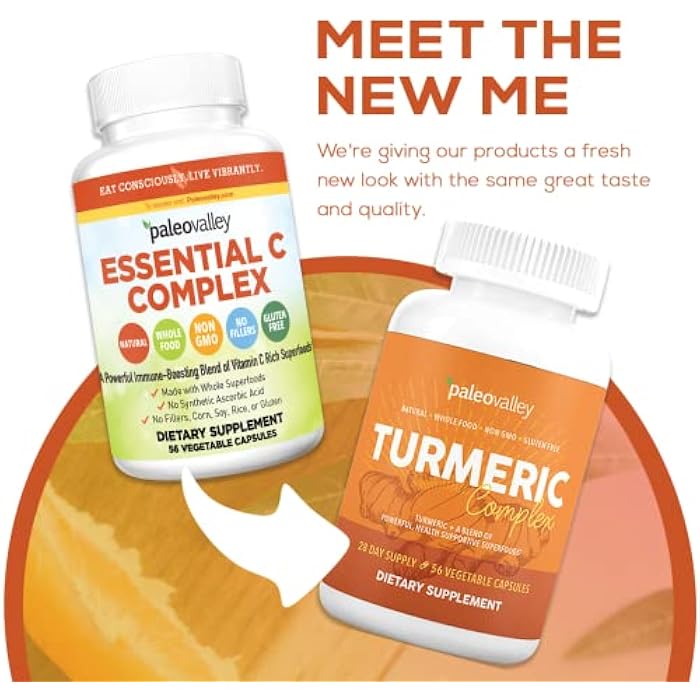 Paleovalley - Organic Turmeric Complex - Full Spectrum Organic Turmeric with Health-Supportive Superfoods - 56 Vegetarian Capsules - Support Joints, Immunity, Brain and Heart Health - Image 3