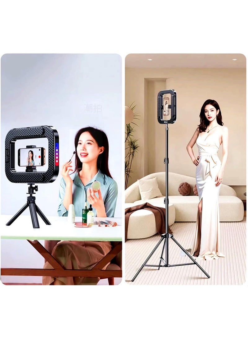 Ring Light for Phone, Phone Ring Light Stabilizer for Video Recording,Smartphone Video Rig for Tiktok Vlogging,RGB Video Light for Photography Filmmaking Video Maker,Stabilizer Light Combination - Image 3