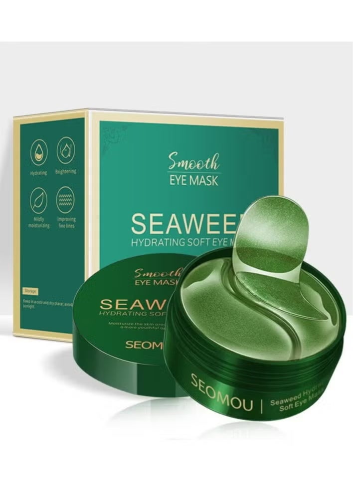 SEOMOU 60 Pcs Supplement Collagen Eye Mask(30 Pairs)| Under Eye Patches for Eye Bags u0026 Anti-Aging Treatment | Reduces Dark Circles,Puffiness,Wrinkles | Hydrogel Eye Patch | Under Eye Mask Set