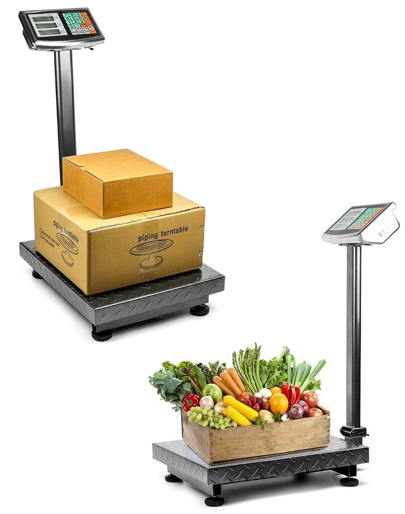 Foldable 600LB Weight Computing Postal Scale, Floor Platform Digital Scale, Accurate Warehouse Large Shipping Mailing LB/KG Calculator - Image 3