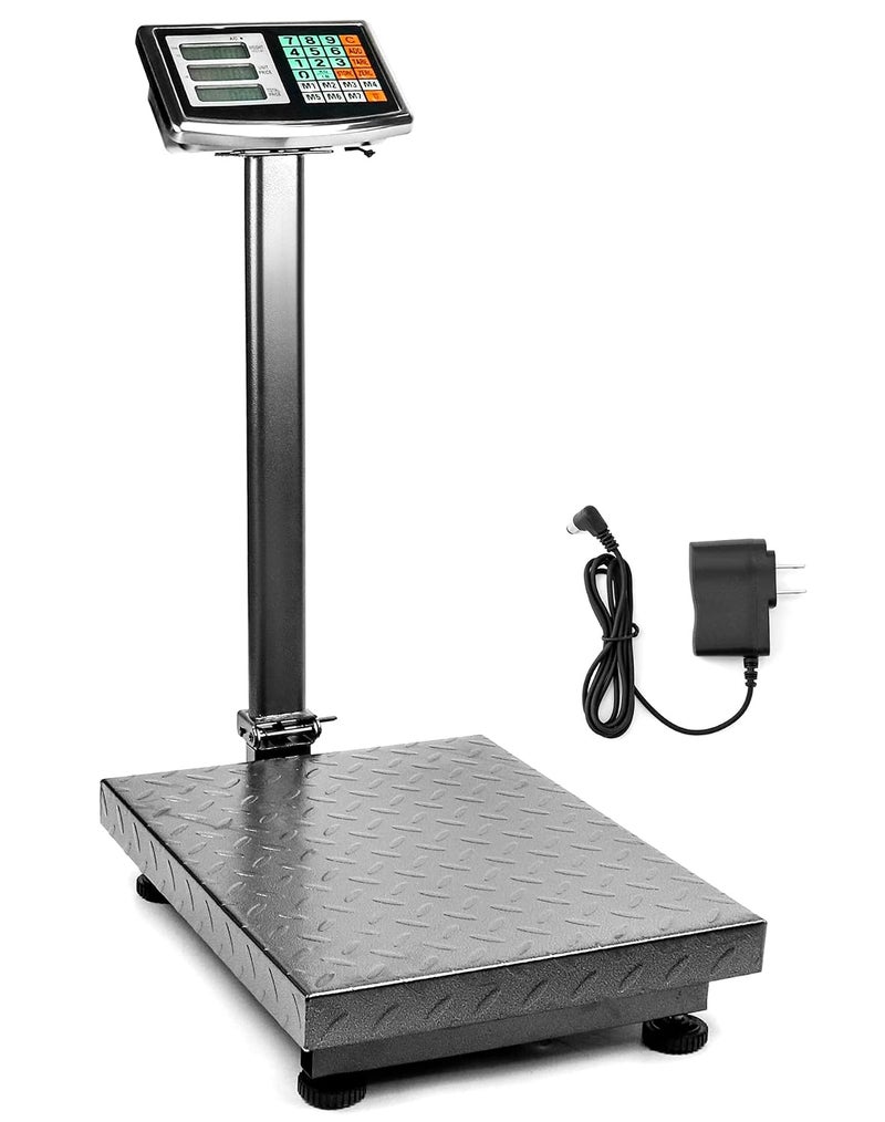 Foldable 600LB Weight Computing Postal Scale, Floor Platform Digital Scale, Accurate Warehouse Large Shipping Mailing LB/KG Calculator - Image 1