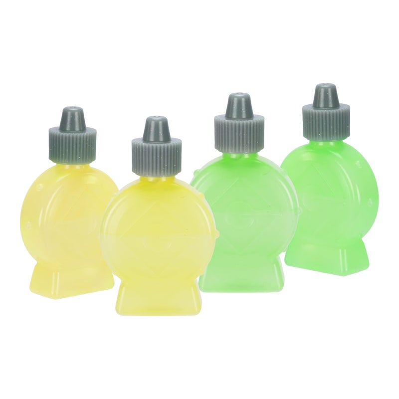 Minions Despicable Me Fart Blaster Refill Pack, Compatible with The Ultimate and Mega Ultimate Fart Blasters, Includes 4 Easy-to-Use Refill Bottles, 2 Banana Scent and 2 Stinky Fart Smell.
