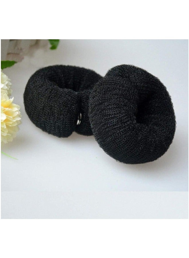 Globalstar 23cm Black Donut Hair Bun - DIY Hair Foam Ring Shaper - Image 1