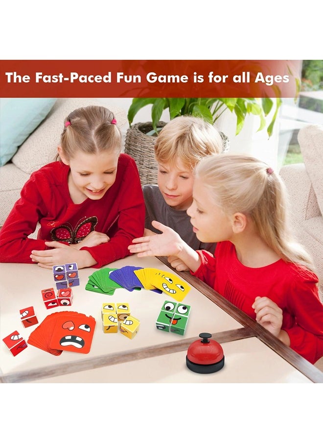 ShebSheb - Expression Matching Puzzle Game,Face Changing Magic Cube Game,Fun Face Blocks Board Games for Kids and Adults - Image 1