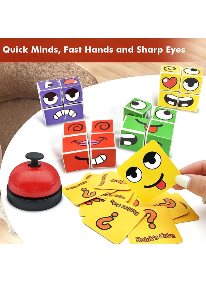 ShebSheb - Expression Matching Puzzle Game,Face Changing Magic Cube Game,Fun Face Blocks Board Games for Kids and Adults - Image 1