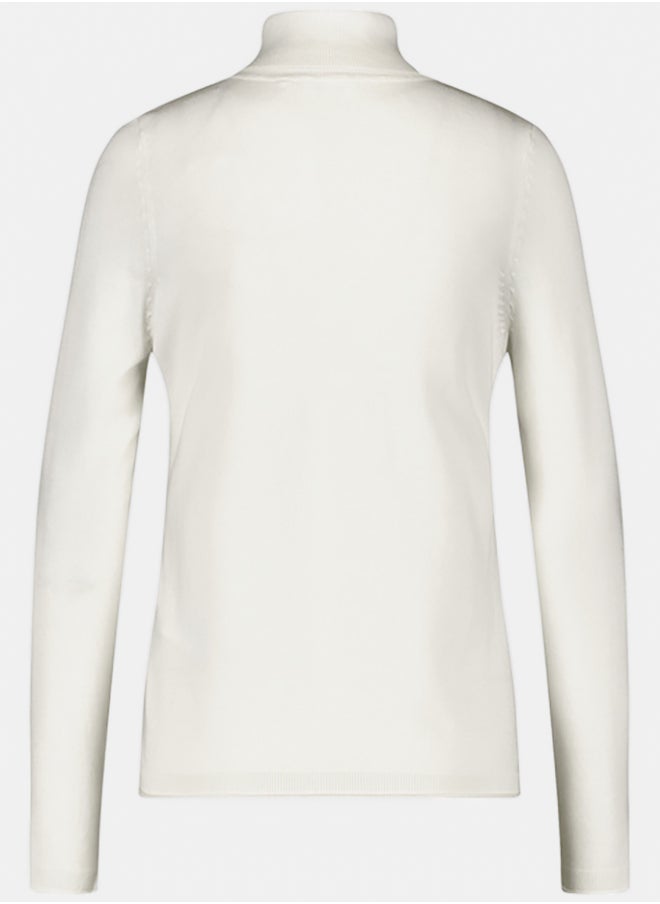 GERRY WEBER Polo Neck Jumper With Sleeve Vents  - Image 5