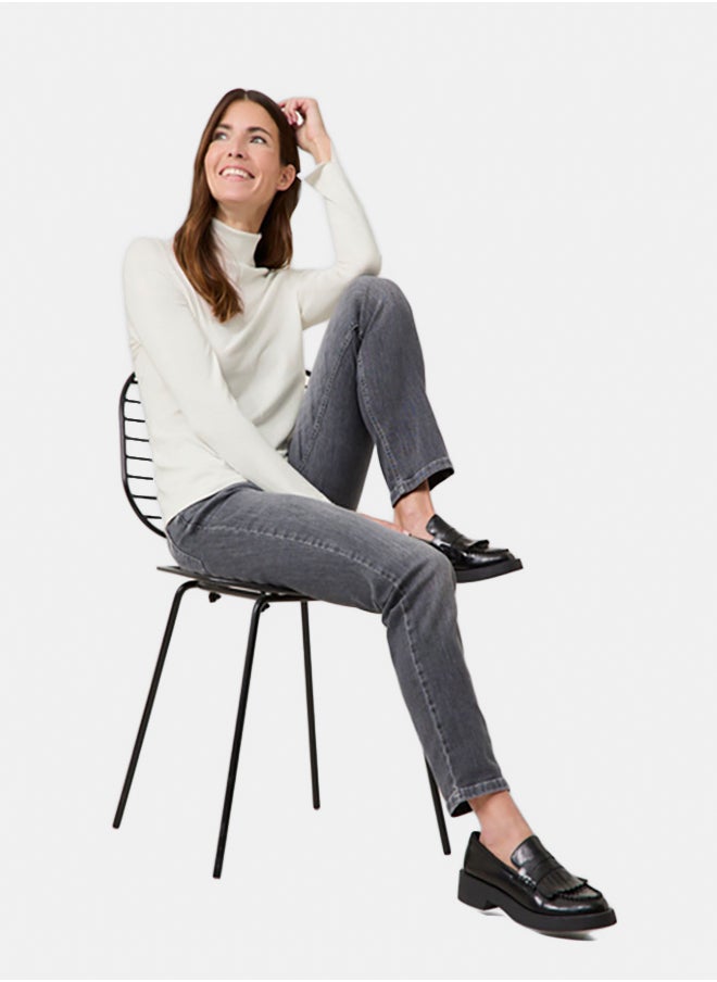 GERRY WEBER Polo Neck Jumper With Sleeve Vents  - Image 3