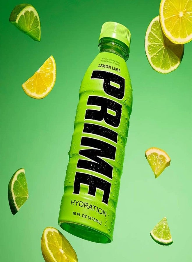 PRIME HYDRATION Lemon Lime Hydration Drink, 16.9 Fl oz / 500 Ml - Image 2