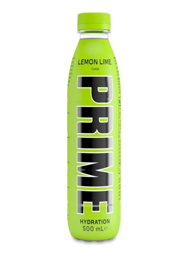 PRIME HYDRATION Lemon Lime Hydration Drink, 16.9 Fl oz / 500 Ml - Image 1