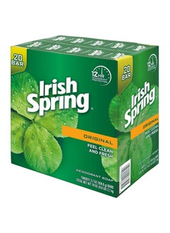 Irish Spring Irish Spring bar Soap (20/4 Oz Net Wt Oz), Original, 80 Ounce (Pack of 1)  - Image 2
