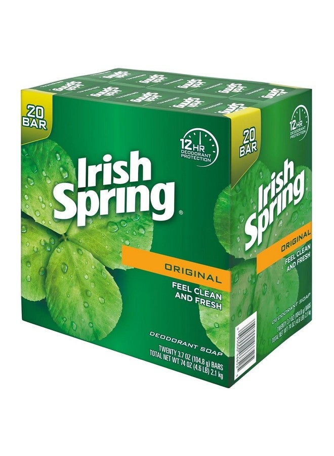 Irish Spring bar Soap (20/4 Oz Net Wt Oz), Original, 80 Ounce (Pack of 1) - Image 2