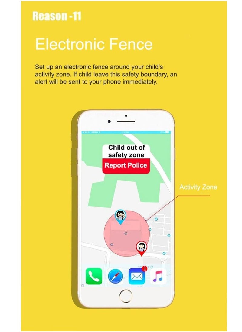 ارواق - ساعة ذكية للأطفال من الجيل الرابع مع تطبيق Whatsapp ومتتبع GPS وزر SOS ومكالمات الفيديو وترجمة Google والمزيد - Image 1