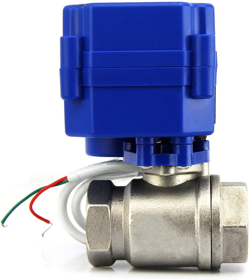 U.S. Solid Motorized Ball Valve - 3/4" Stainless Steel with Full Port, 9-24V DC - Image 3