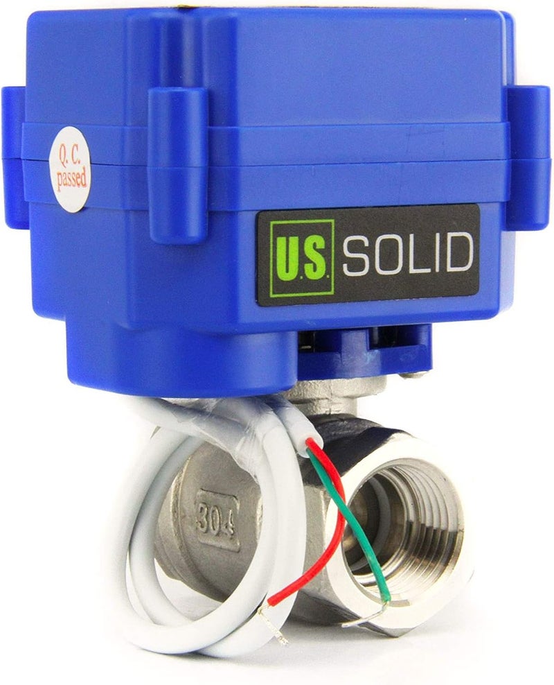 U.S. Solid Motorized Ball Valve - 3/4" Stainless Steel with Full Port, 9-24V DC - Image 4