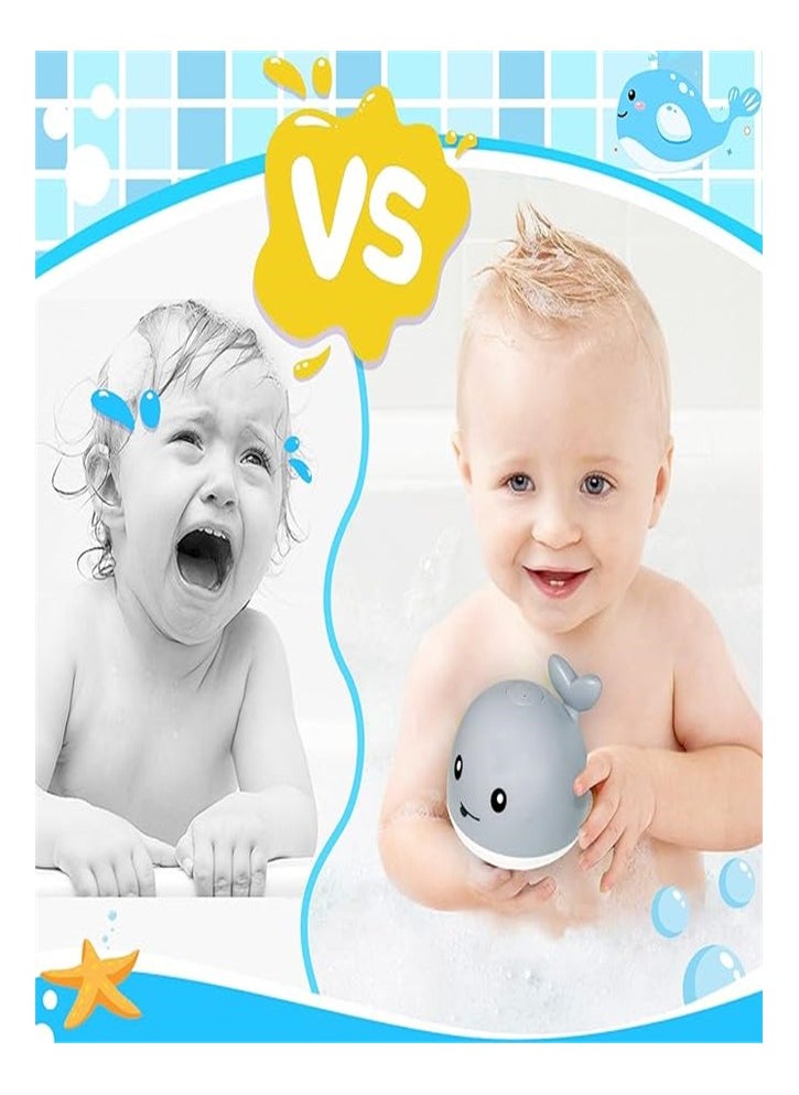 Goolsky - Goolsky Baby Whale Bath Toy Infant: Light Up Fountain 6-12 Months Old Bathtub 18-24 Swim Pool 3 4 5 7 8 9 10 15 Spray Sprinkler Tub  Toys toddlers 1 Girl Boys Birthday Shower Gifts Newborn Es - Image 1