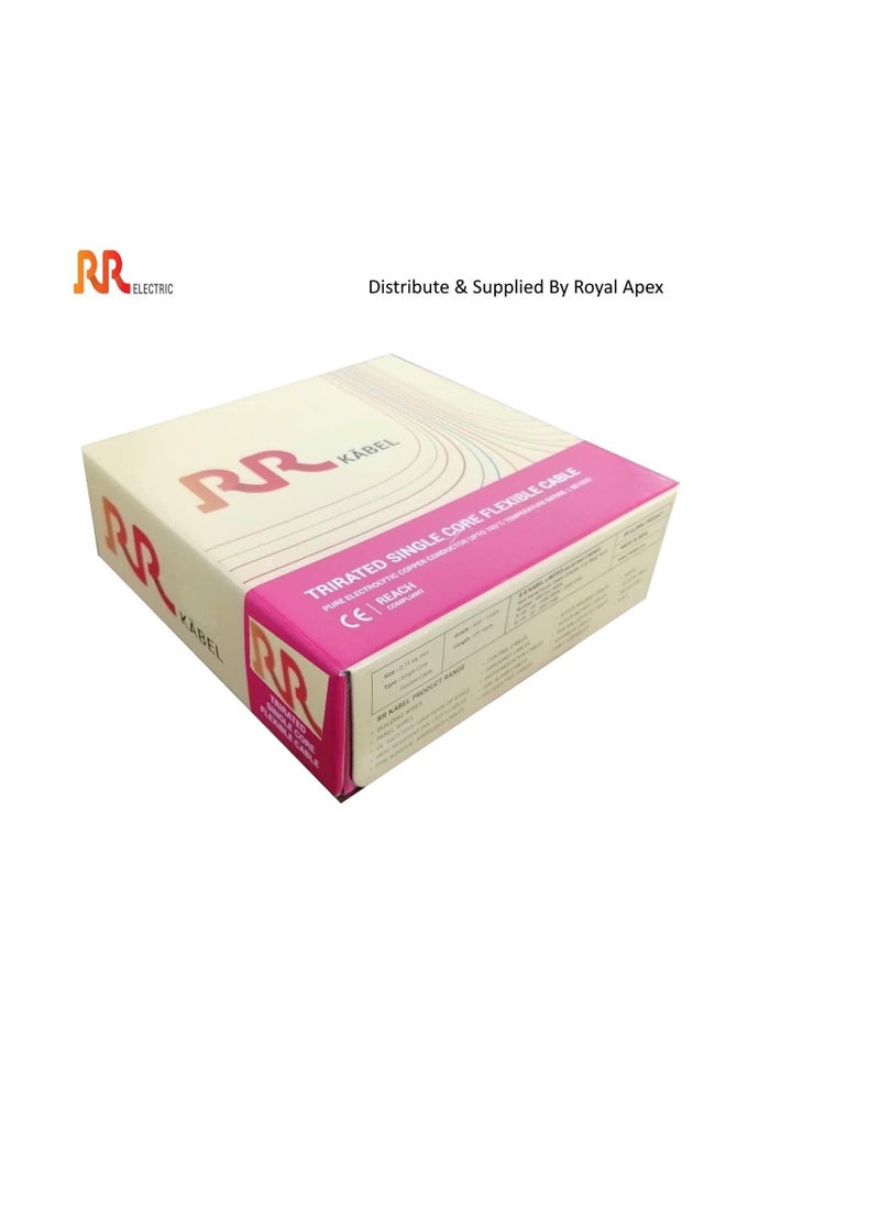 RR RR Multi Strand Pure Copper Single Core Flexible Cables | Trirated Electrolytic Conductor up to 105C Fire Resist Electric Panel Wire | BS6231 ISO9001 CE Compliant 100Y(90m) Roll (4mm, Yellow)  - Image 3