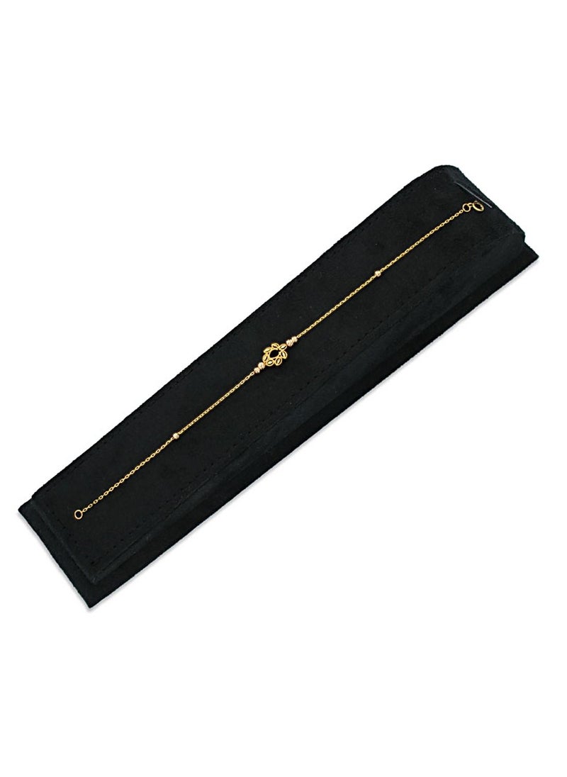 FK Jewellers - Gold Leaf Shaped Bracelet 21KT - FKJBRL21KU6010 - Image 1