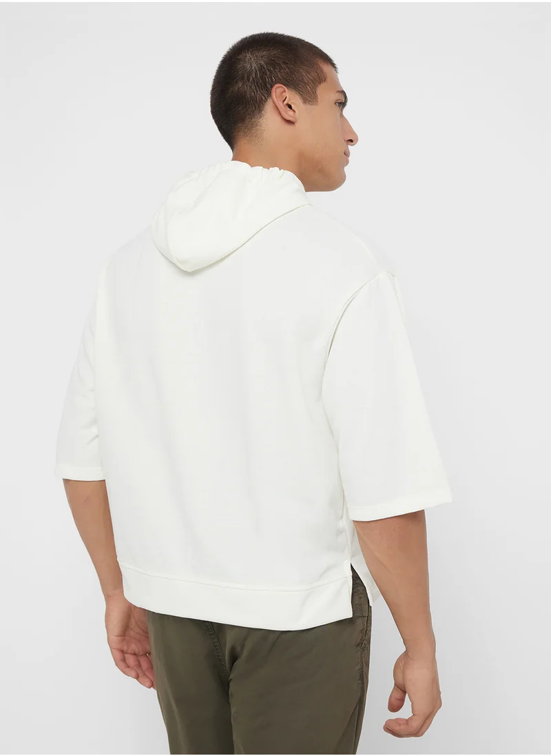 سفنتي فايف بيسيكس Short Sleeve Oversized Hoddie