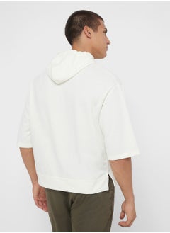 Seventy Five Basics Short Sleeve Oversized Hoddie  - Image 2