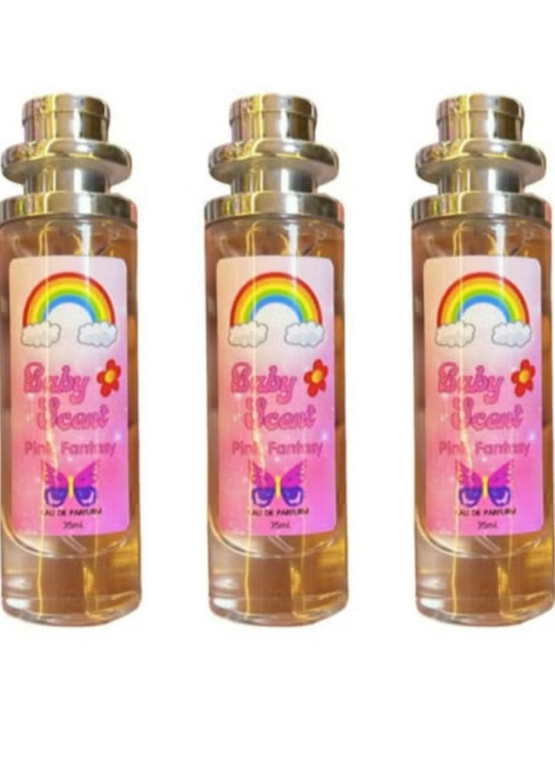 Johnson's Baby Pink Fantasy Perfume 35 ML 3 Pcs