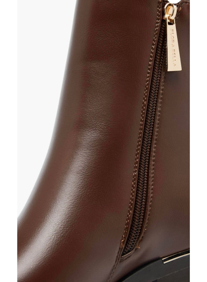 Flora Bella Solid Ankle Boots With Zip Closure - Image 3