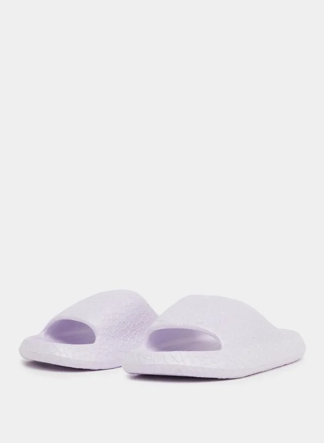 Take Two Solid Texture Anti-Slip Bathroom Slippers