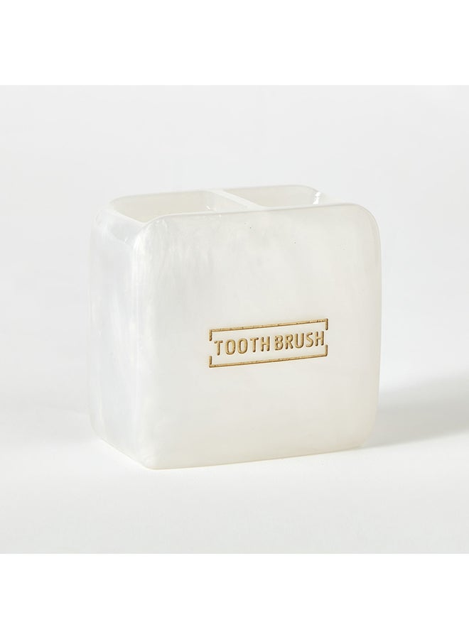 Home Box Orion Polyresin Toothbrush Holder 10.5 x 10 x 6.5 cm  - Image 4