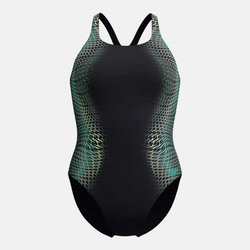 speedo Women's Digital Printed Medalist Swimsuit