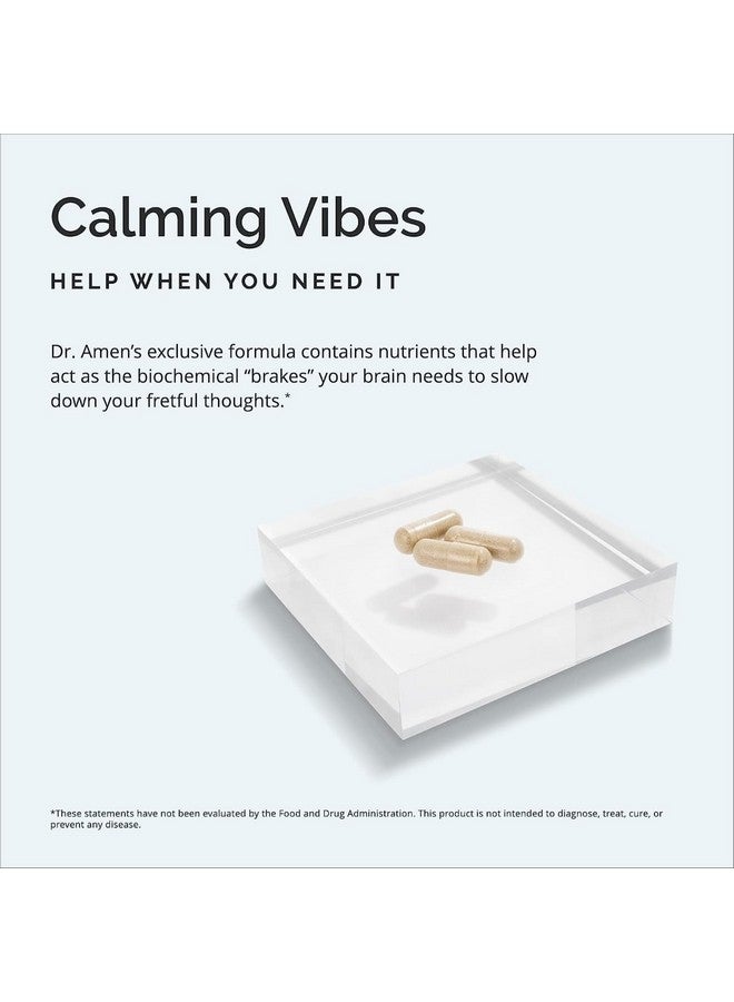برينمد دكتور أمين براين إم دي - مكمل غذائي مهدئ من حمض جاما أمينو بوتاسيوم - 90 كبسولة، عبوة من قطعتين - يعزز الاسترخاء - يحتوي على المغنيسيوم وفيتامين ب6 وبلسم الليمون - 180 جرعة إجمالية - Image 3