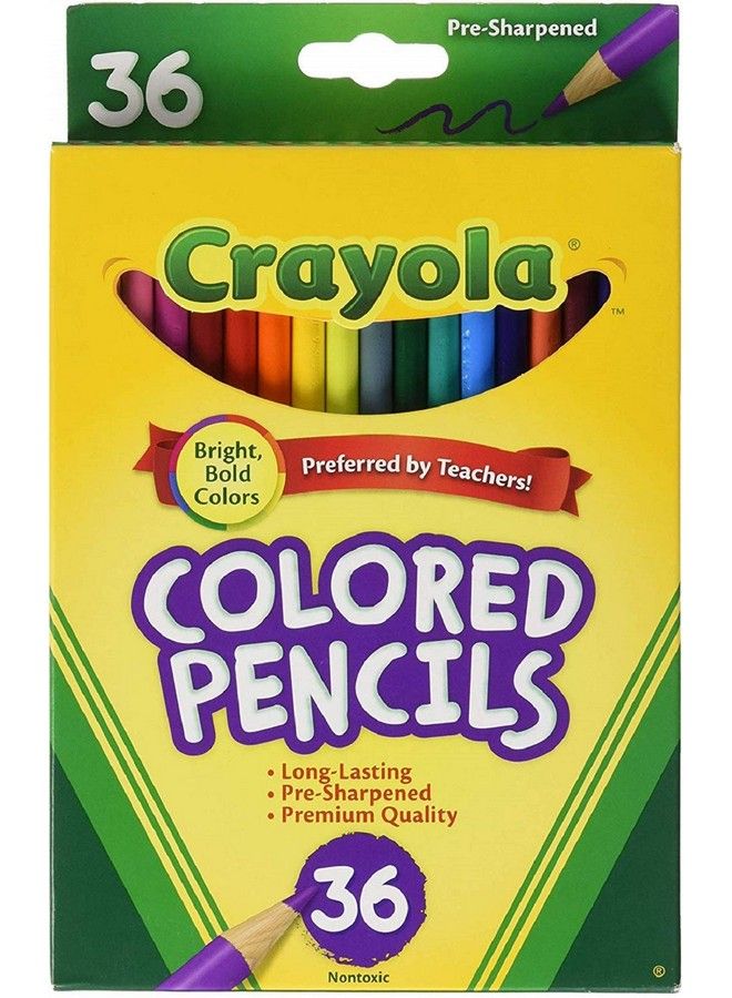 Crayola أقلام ملونة 36 جودة ممتازة أقلام مسبقة الشحذ طويلة الأمد غير سامة مجموعة أقلام ملونة للكتب التلوين للكبار أو الأطفال 4 سنوات وما فوق رائعة للتظليل والتدرج وفن الخط والمزيد (عبوتان)  - Image 2