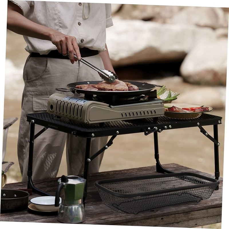 سلة أدوات غسالة الصحون من الفولاذ المقاوم للصدأ مع شبكة لتجفيف الأدوات على سطح المطبخ - Image 3