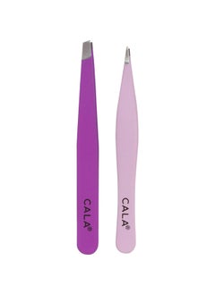 CALA Cala Soft touch orchid tweezer duo 
