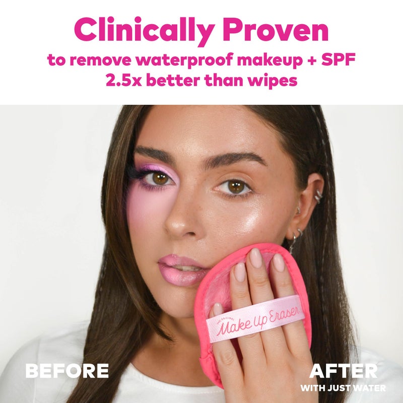 Makeup Eraser The Original MakeUp Eraser Mini PRO 5-pack, Erase All Makeup With Just Water, Including Waterproof Mascara, Eyeliner, Foundation, Lipstick, Sunscreen and More! Sweet Cream, 5ct - Image 2