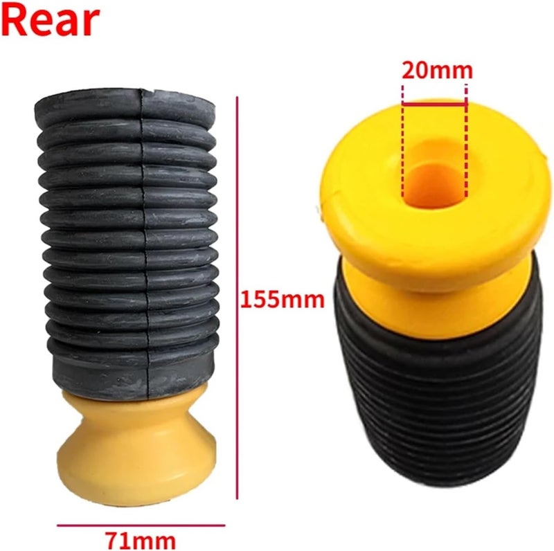 QASULER Suspension Shock Absorber Dust Cover Bump Stop - Image 5